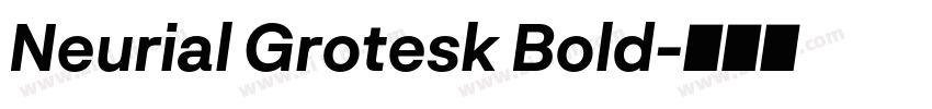 Neurial Grotesk Bold字体转换